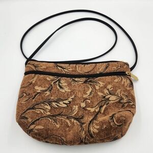 Danny K Beverly Hills‎ Brown Paisley Tapestry Crossbody Bag USA Made